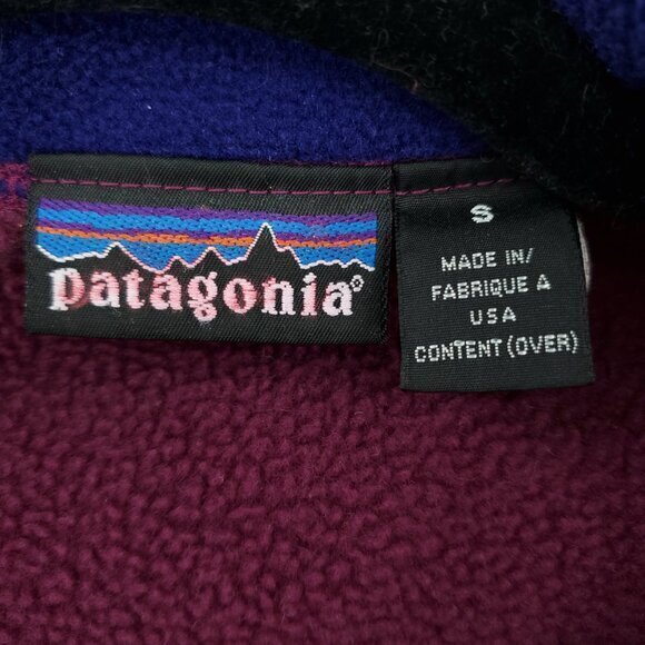 VTG Patagonia Lightweight Synchilla Fleece Vest S Plum/Purple - Picture 4 of 16